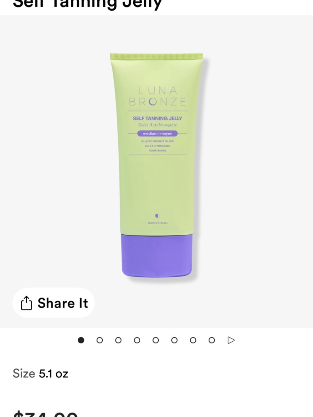 Luna Bronze Self Tanning Jelly